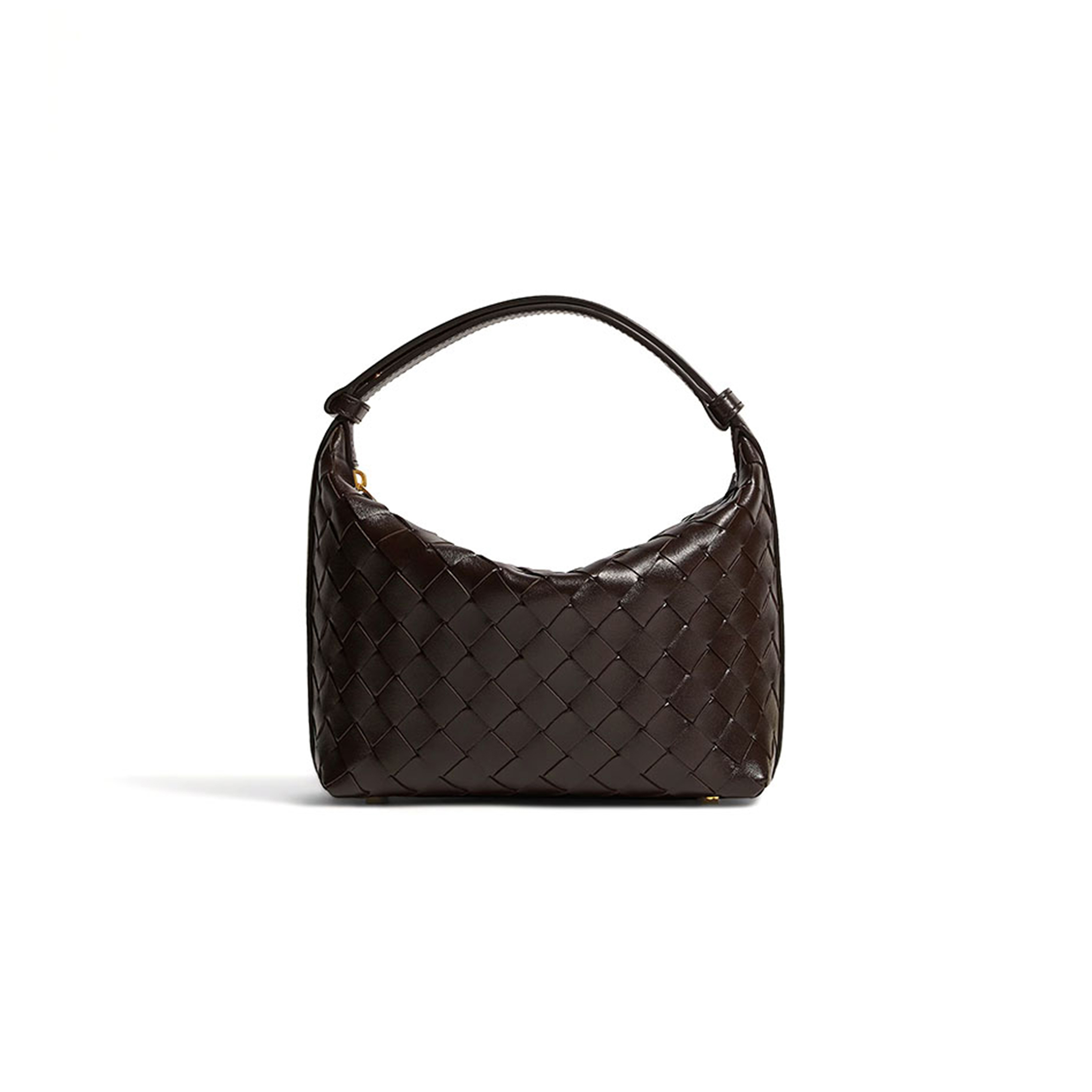 BOTTEGA VENETA WALLACE MINI INTRECCIATO LEATHER SHOULDER BAG 754443V3IV12132 (22*13*9cm)